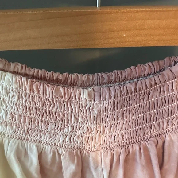 Surf Gypsy High Waist Ombre Shorts - Blue, Pink, Cream - Picture 3 of 4